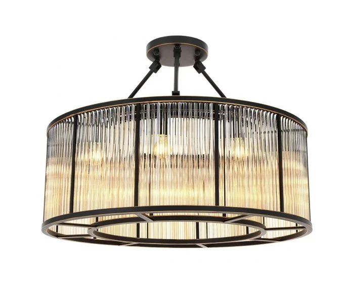 Eichholtz Bernardi Bronze Highlight Finish E12 Ceiling Lamp