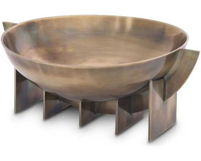 Eichholtz Bowl Bismarck in Vintage Brass