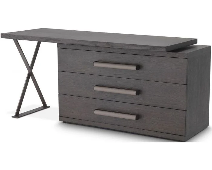 Eichholtz Desk Sanderson in Mocha Oak Veneer