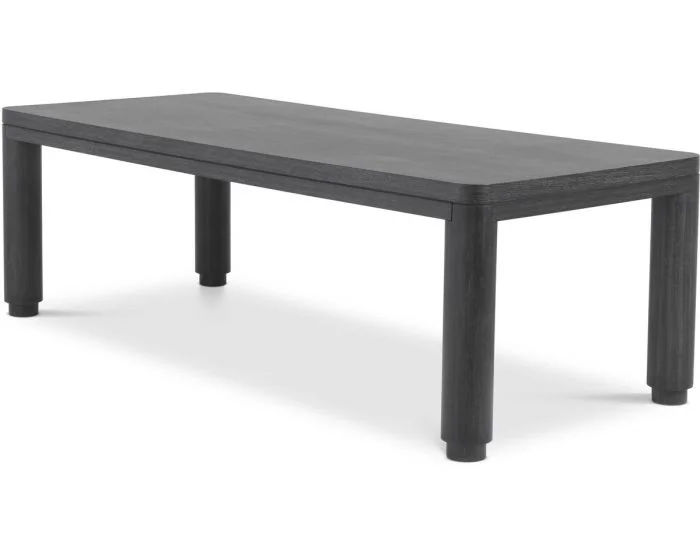 Eichholtz Dining Table Atelier 94.49″x39.37″ in Charcoal Grey Oak