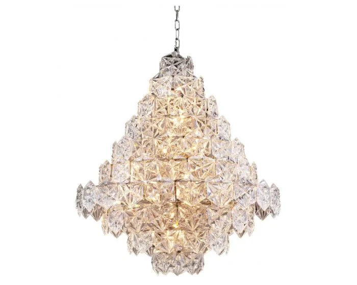 Eichholtz Hermitage Large Nickel Finish E12 Chandelier