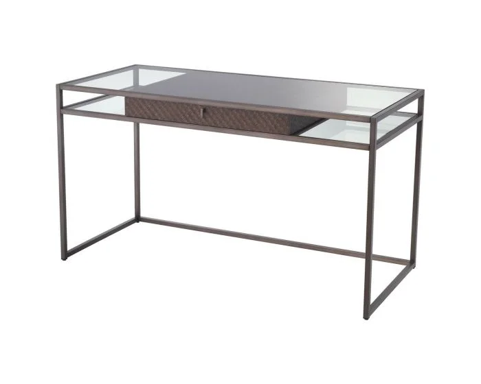 Eichholtz Napa Valley Woven Oak Veneer Desk