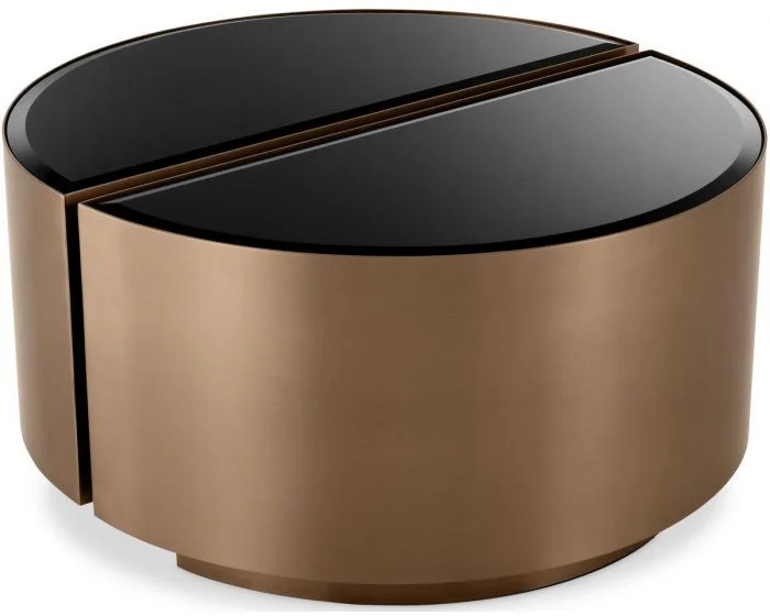 Eichholtz Side Table Astra in Brushed Copper – Set of 2