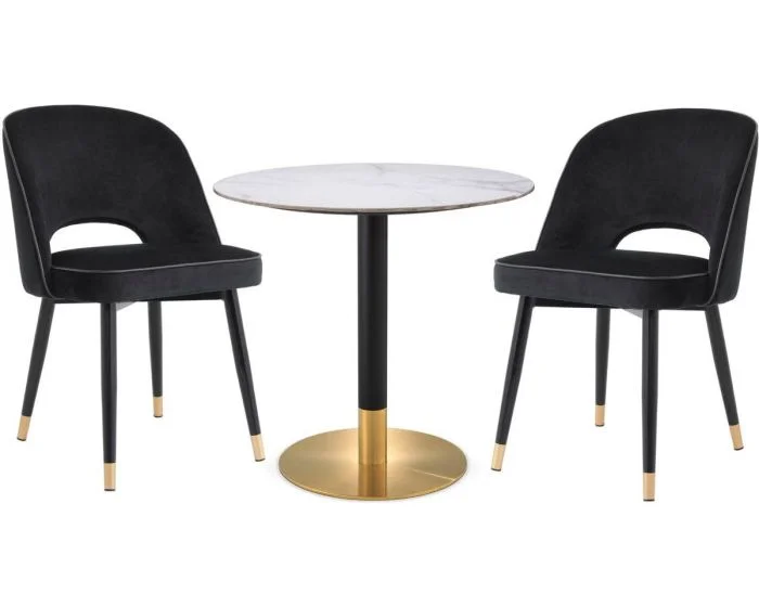 Eichholtz Trevor Dining Set – Ceramic Marble Look A114401