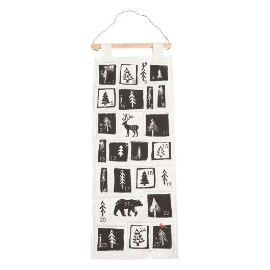 Ember Advent Calendar Set Of 2 By Accent Decor – Black – Fibers – 13270