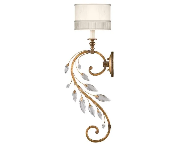 Fine Art Lamps Crystal Laurel Gold Sconce – 774850ST (Promo)