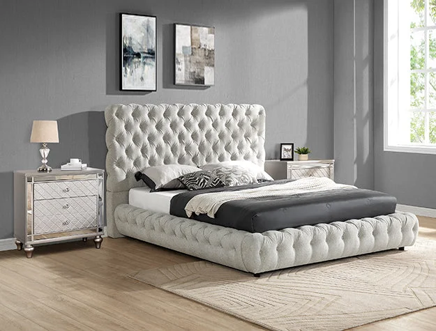 Flory Bedroom Set Platform -Dove