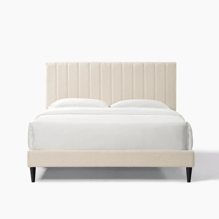 Freya Queen Dove Tufted Upholstered Platform Bed