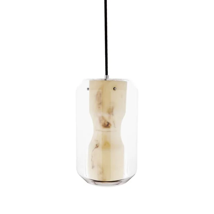 Grace Marble & Glass Pendant Lamp – Tall