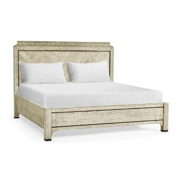 Grey Oak US King Bed