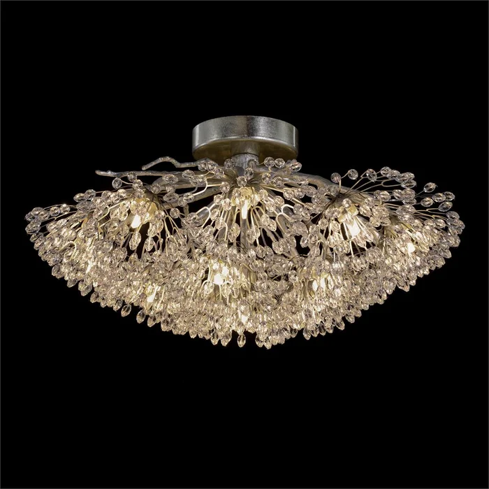 Hanasaku Flower Sixteen Light Flush Mount 11.75″H x 25″W x 25″D