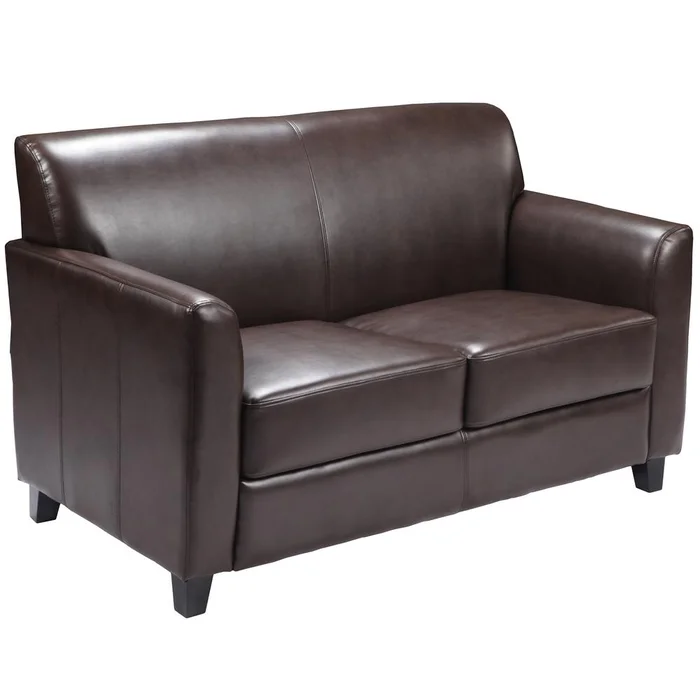 Hercules Diplomat Series Brown Leathersoft Loveseat By Flash Furniture – Brown