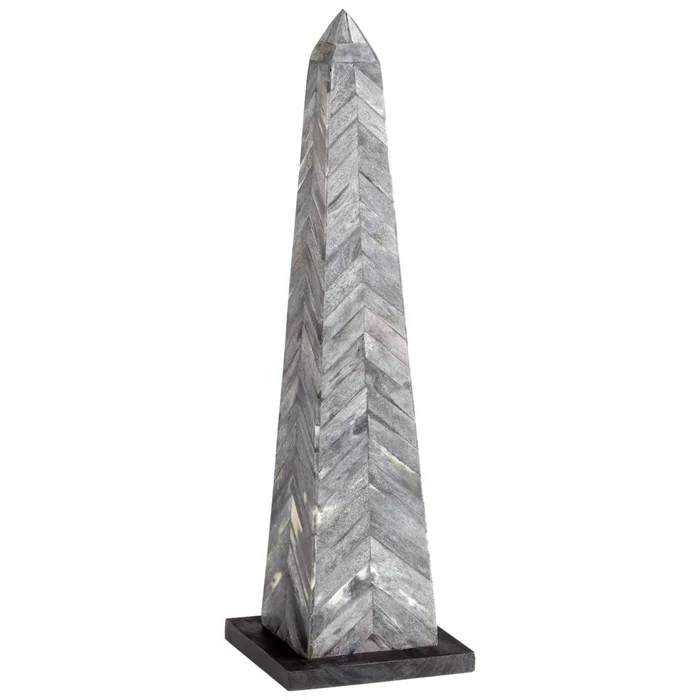 Herring Obelisk Sculpture – Silver-Grey-Smoke