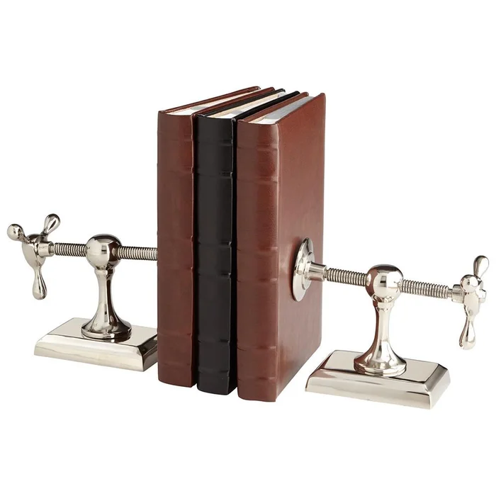 Hot & Cold Bookends – Silver-Grey-Smoke