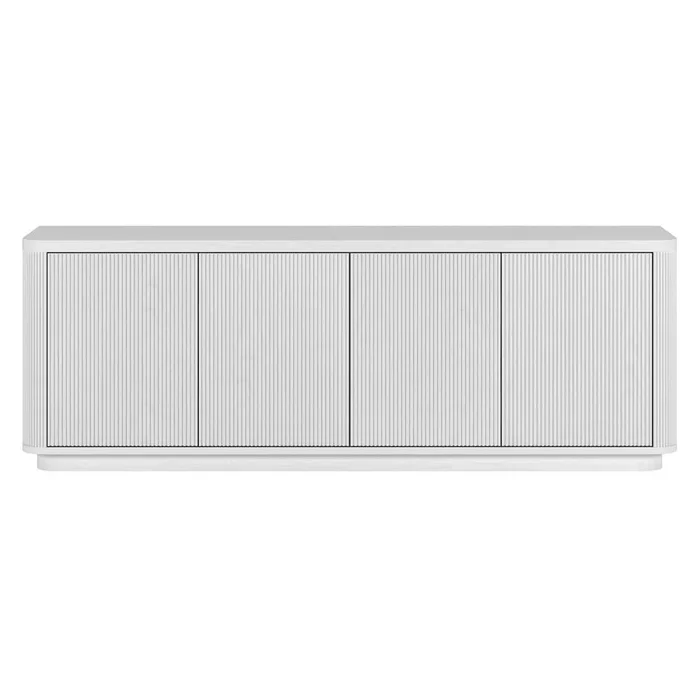 Hudson & Canal – Easton Rectangular TV Stand for TVs up to 75in in White – TV2142