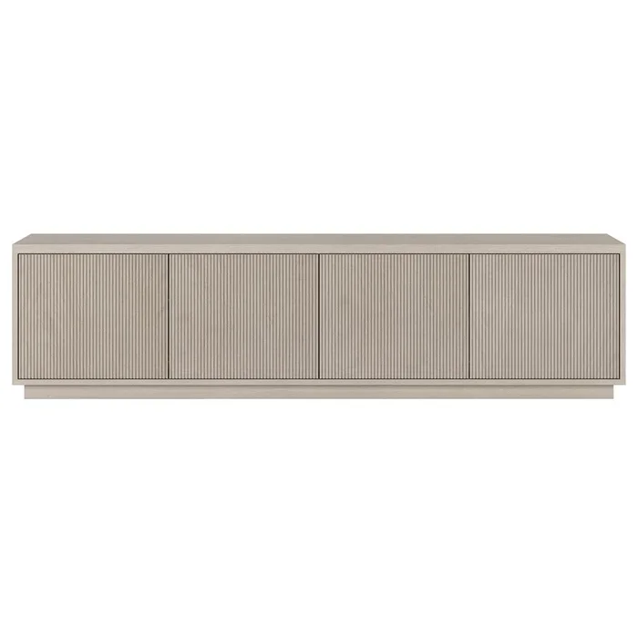 Hudson & Canal – Hanson Rectangular TV Stand for TVs up to 85in in Alder White – TV2210
