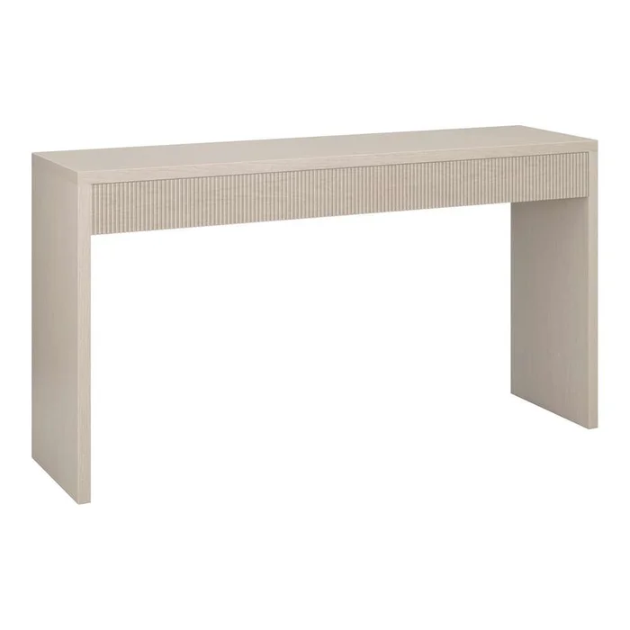 Hudson & Canal – Lawrence 55in Wide Rectangular Console Table in Antiqued Gray Oak – AT2239