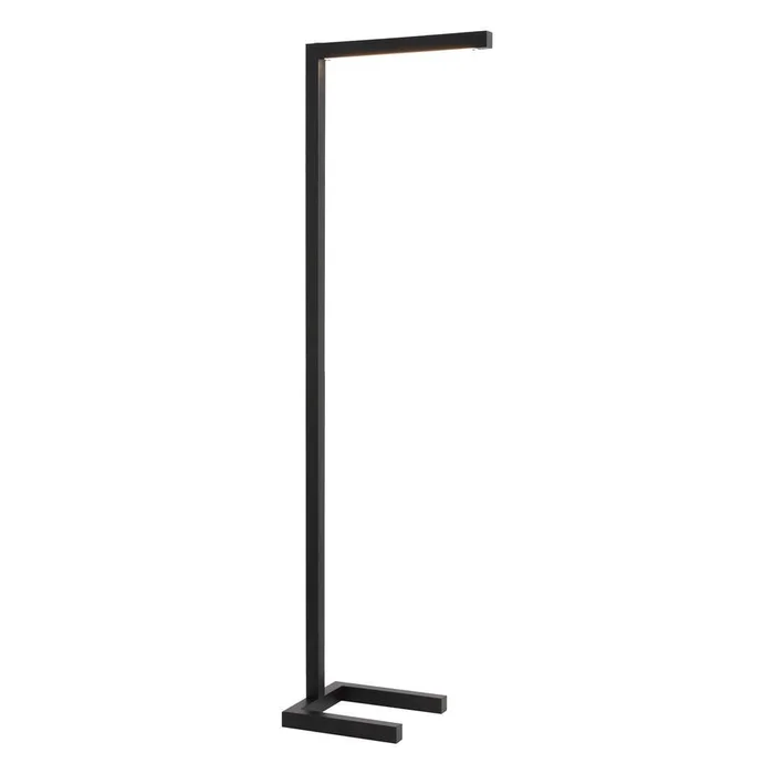 Hudson & Canal – Malin 52in Tall Integrated LED Floor Lamp with Metal Shade in Blackened Bronze – FL2081