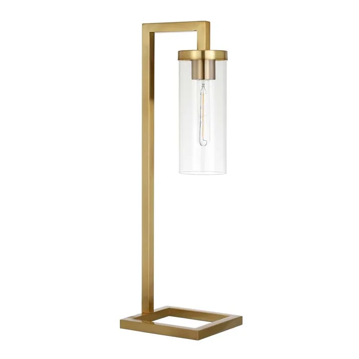 Hudson & Canal – Malva 26in Tall Table Lamp with Glass Shade in Polished Nickel/Seeded – TL0444