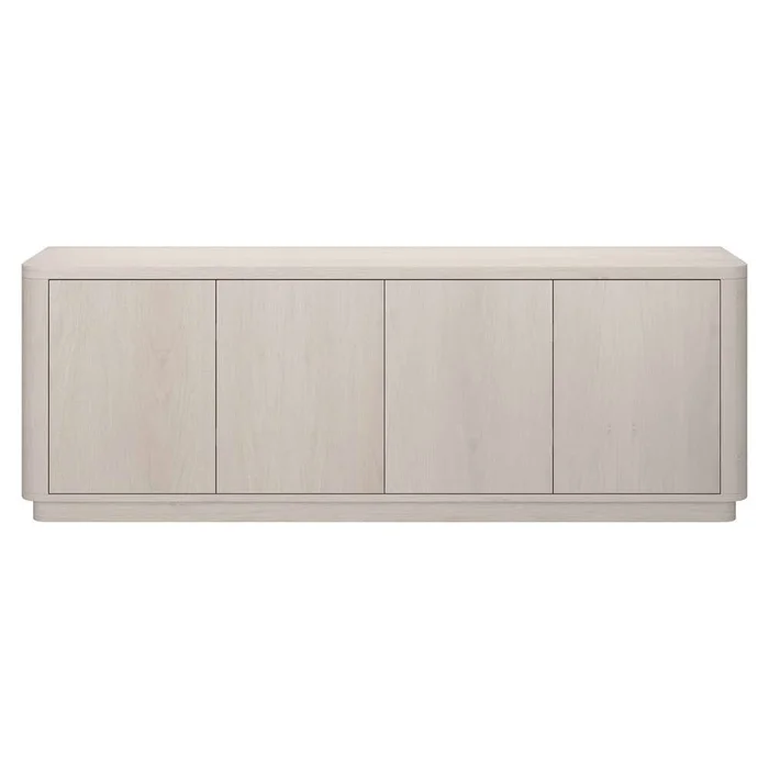 Hudson & Canal – Plympton Rectangular TV Stand for TVs up to 75in in Alder White – TV2140
