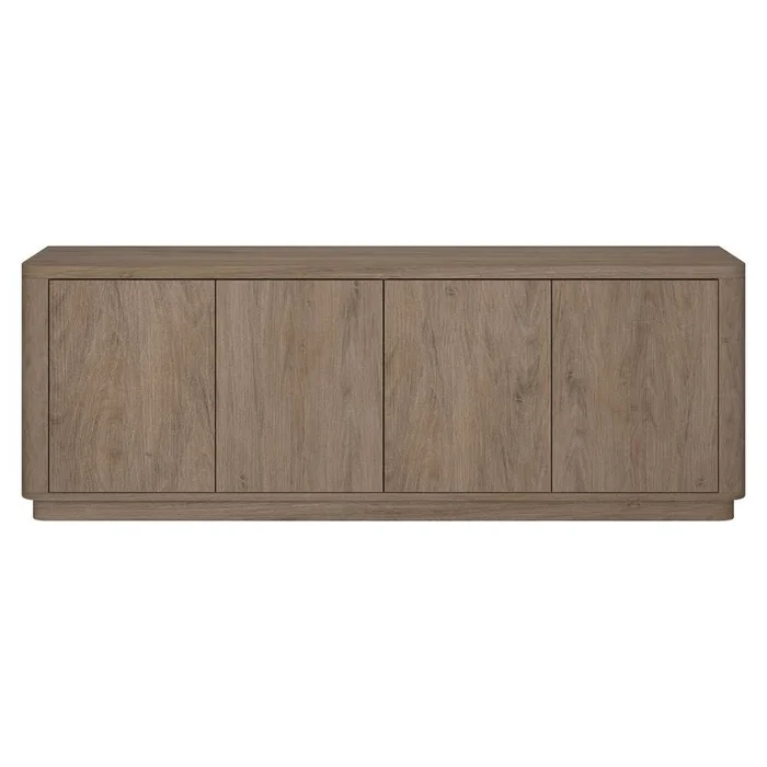 Hudson & Canal – Plympton Rectangular TV Stand for TVs up to 75in in Antiqued Gray Oak – TV2139