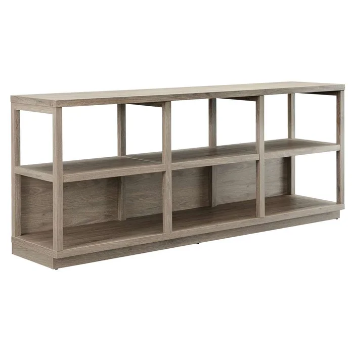 Hudson & Canal – Thalia Rectangular TV Stand for TVs up to 75in in Antiqued Gray Oak – TV1275