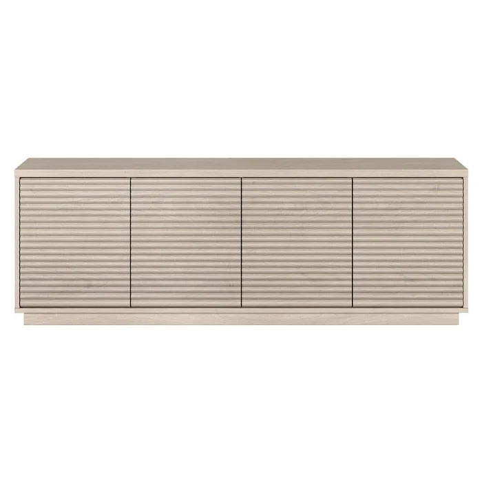 Hudson & Canal – Tullis Rectangular TV Stand for TVs up to 78in in Alder White – TV2234