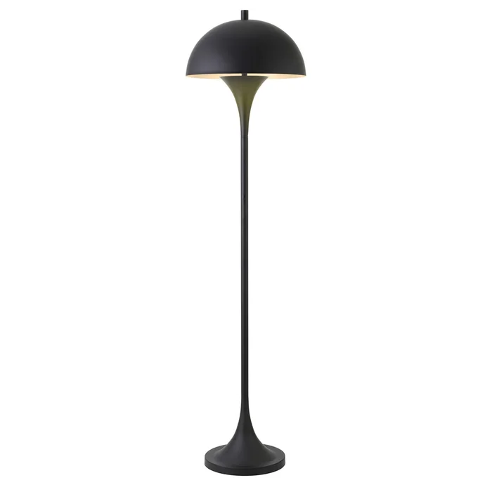 Hudson & Canal – Vega 61in Tall Floor Lamp with Metal Shade in Blackened Bronze – FL2192