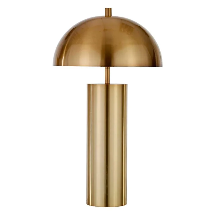 Hudson & Canal – York 27in Tall Table Lamp with Metal Shade in Brass/Brass – TL0721