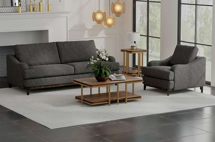 IFD – Alfa – Wooden Frame & Base, Loveseat – IUP635-LOV-121