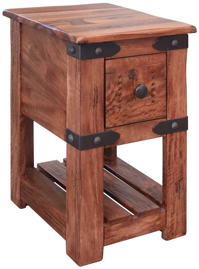 IFD – Parota II Chair Side Table w/1 drawer – IFD867CST