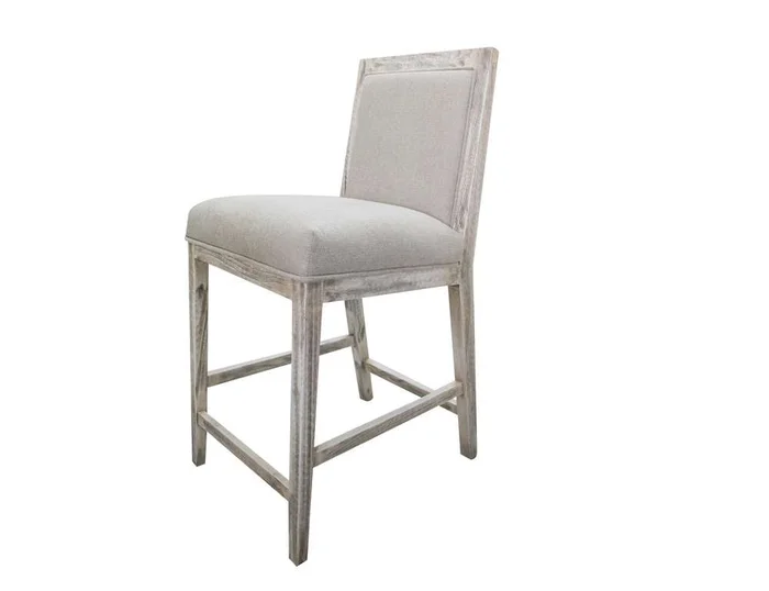 IFD – Sahara 24in Uph. Barstool, white Finish – IFD2951BST24WT