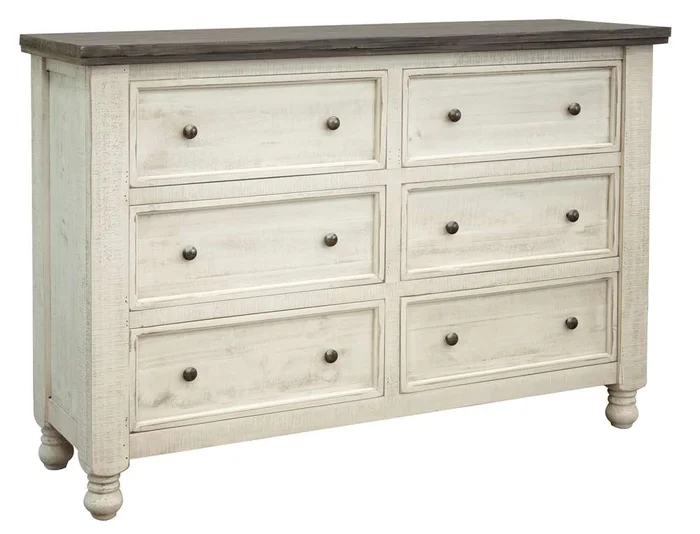 IFD – Stone 6 Drawer Dresser – IFD4691DSR