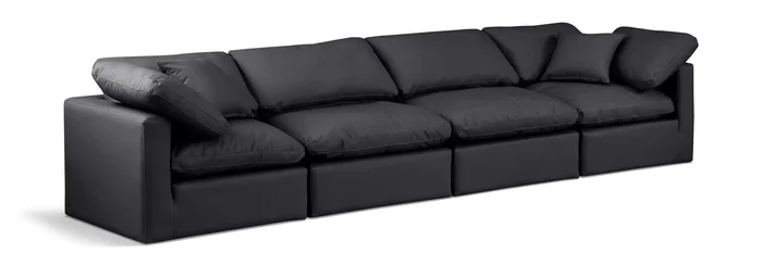Indulge – Faux Leather 4 Seat Modular Sofa
