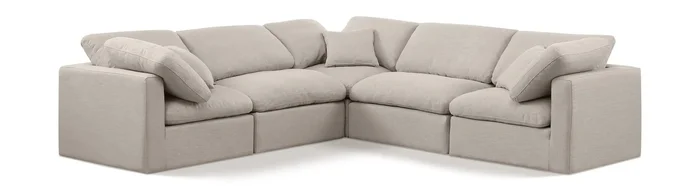 Indulge – Linen 5 Piece Modular Corner Sectional