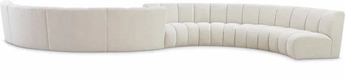 Infinity – 8 Piece Modular Sectional – Cream – Fabric