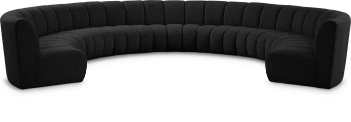 Infinity – 9 Piece Modular Sectional – Black
