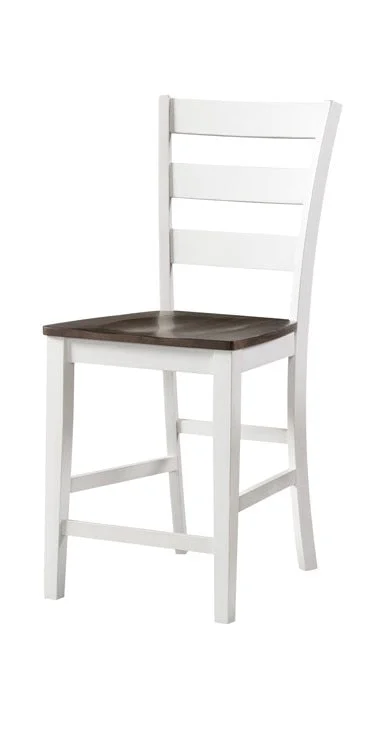 Intercon Furniture – Kona B/S, 24 Ladder Back w/Wood (Set of 2) – KA-BS-669W-GWH-K24