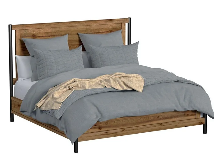 Intercon Furniture – Norcross Completed King Standard Bed in Hickory Finish