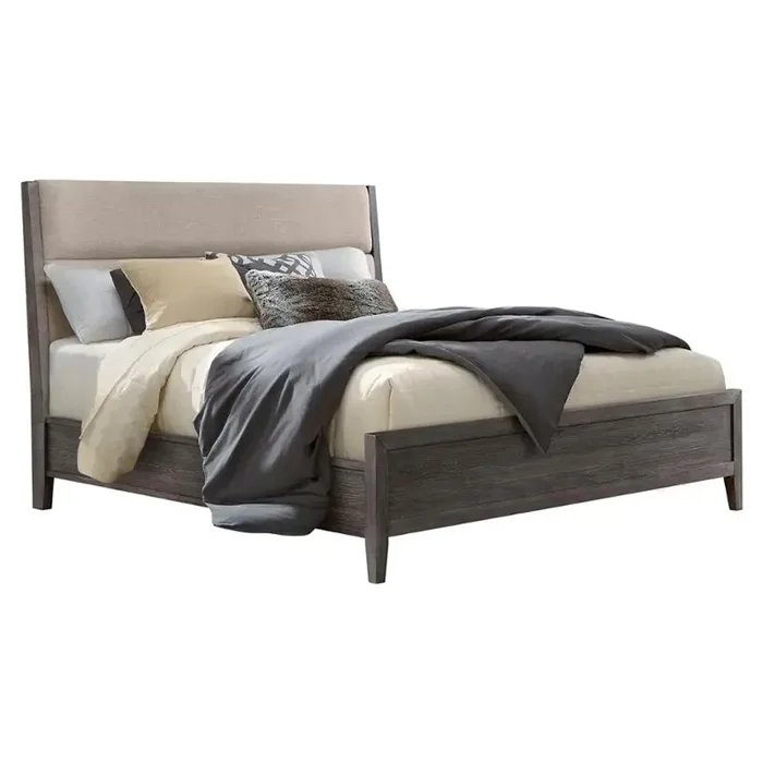 Intercon Furniture – Portia Completed King Standard Bed in Brushed Brindle Finish