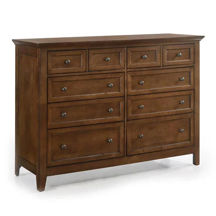 Intercon Furniture – San Mateo Dresser, 10 Drawer in Tuscan – SM-BR-N8810-TUS-C