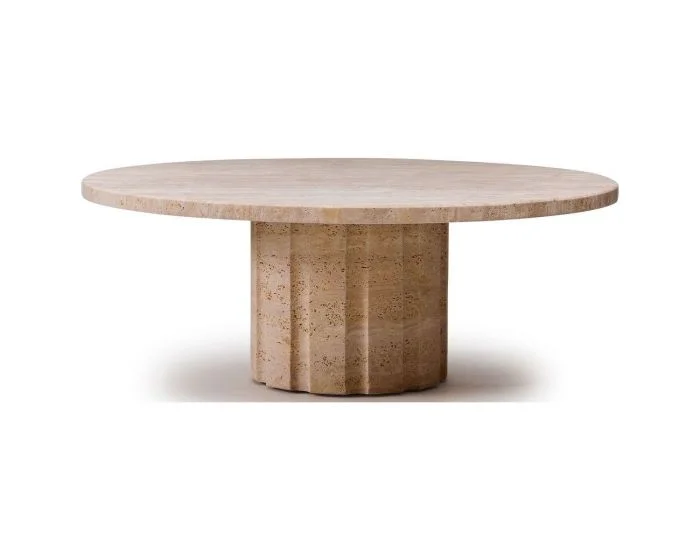 Interlude Home Amerigo Cocktail Table in Travertine