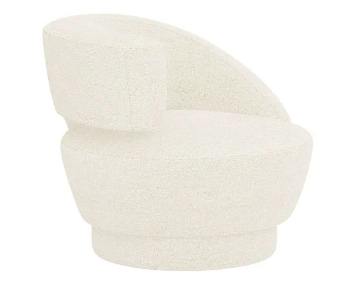 Interlude Home Arabella Left Swivel Chair in Foam