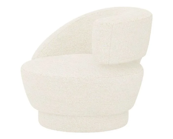 Interlude Home Arabella Right Swivel Chair in Foam