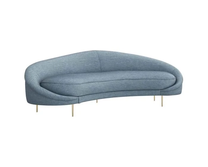 Interlude Home Ava Left Sofa in Surf