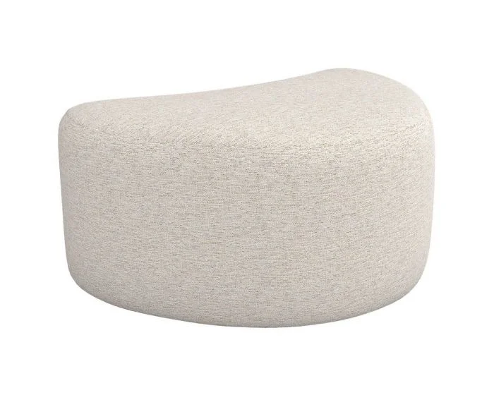 Interlude Home Carlisle Left Ottoman in Drift