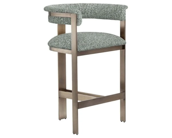 Interlude Home Darcy Counter Stool in Pool