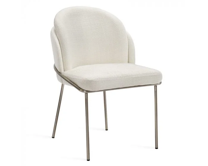 Interlude Home Elena Chair in Oyster (CL1A) – CLEARANCE SALE