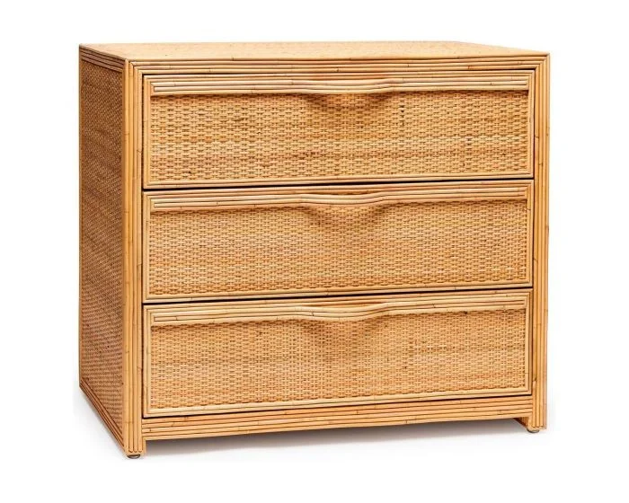 Interlude Home Melbourne 3 Drawer Chest in Natural (CL1A) – CLEARANCE SALE