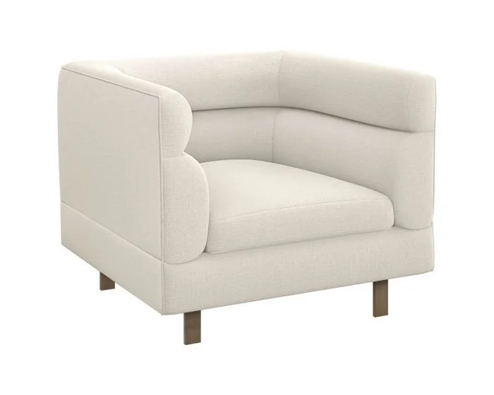 Interlude Home Ornette Chair in Pearl